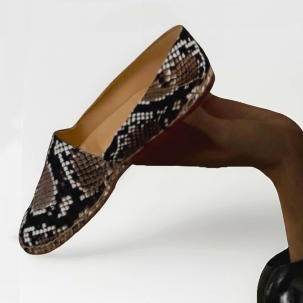Alexandre Birman Python Snakeskin Espadrille Flat… - image 7